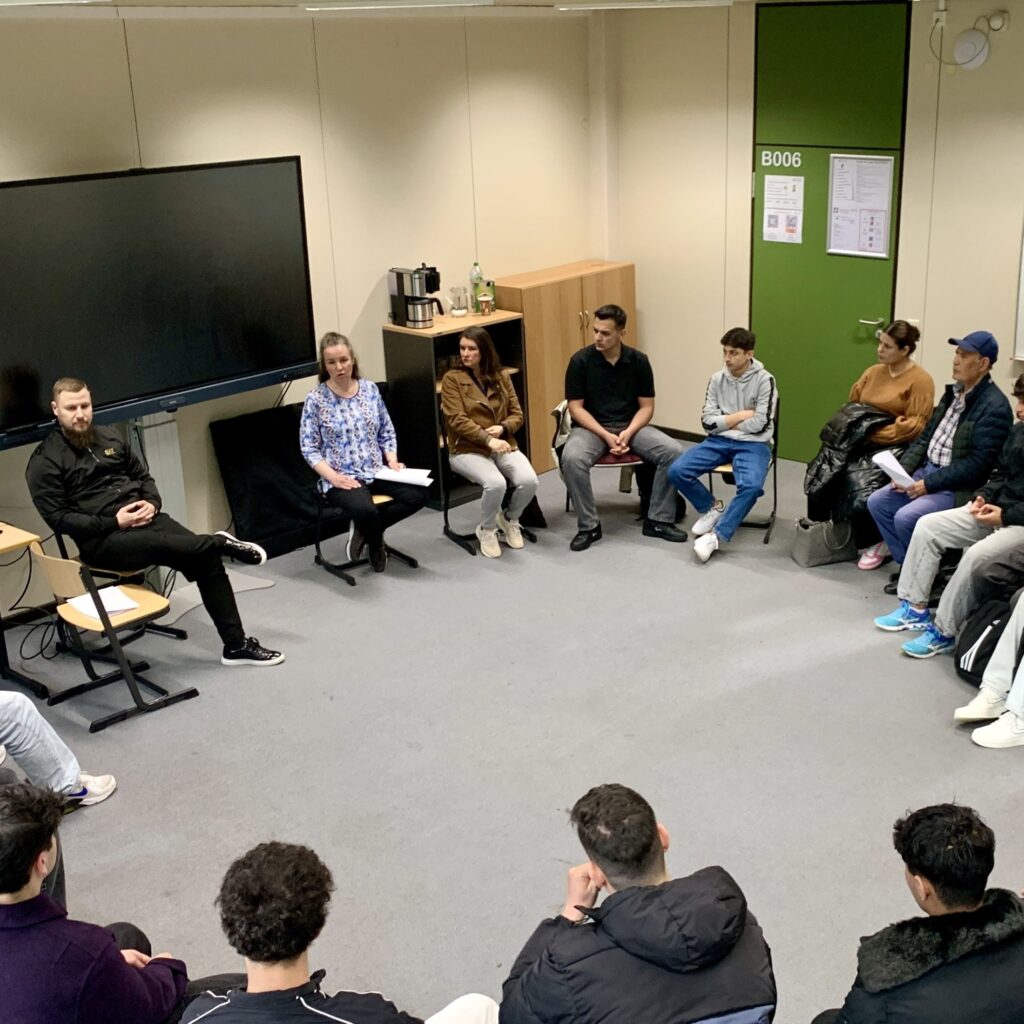Schüler beim Workshop