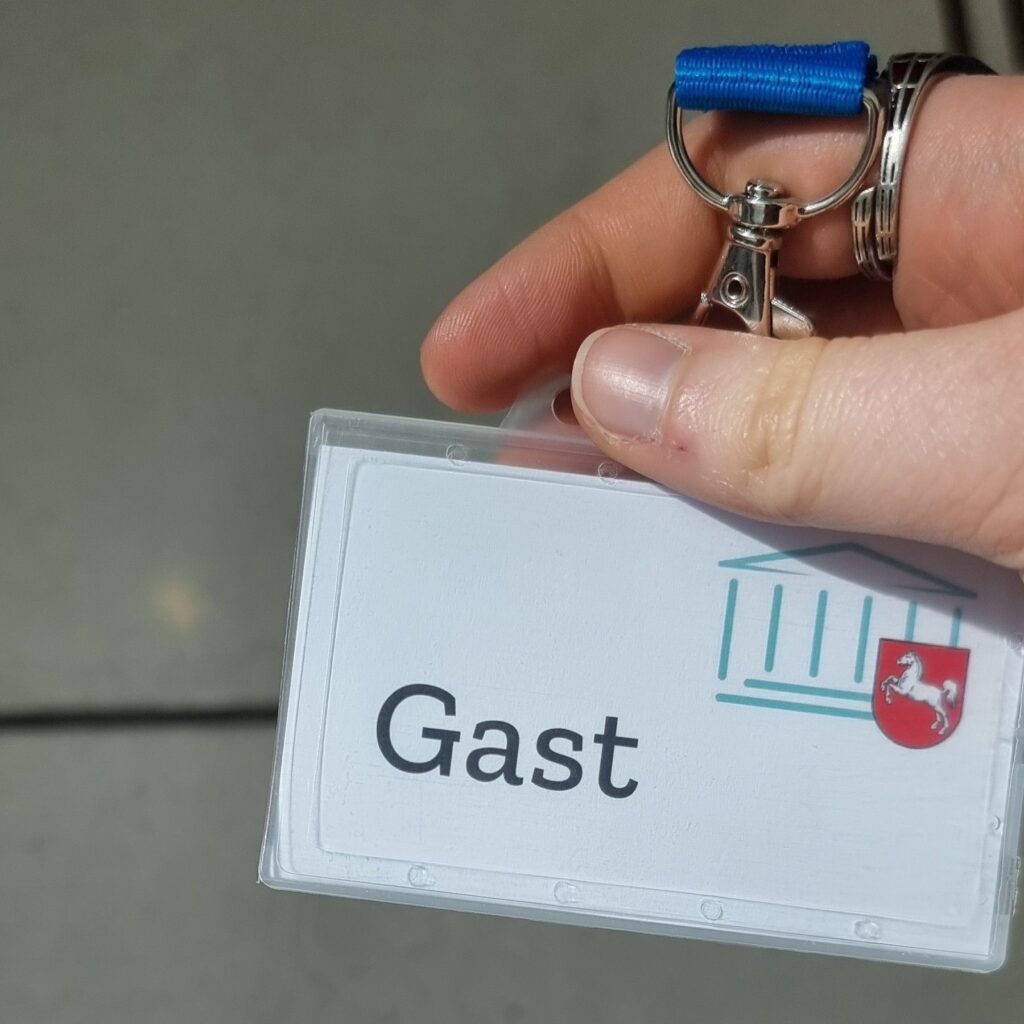 Gastausweis für den Niedersächsischen Landtag