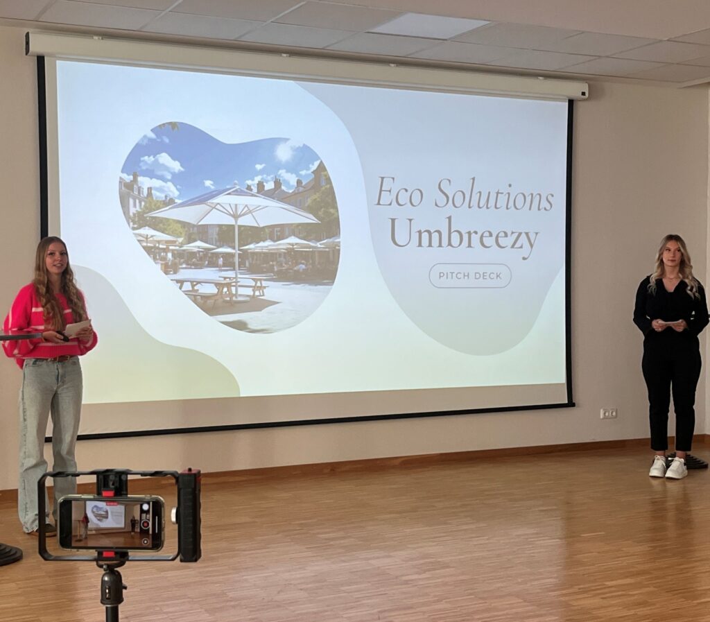 Schüler beim Live-Pitch
