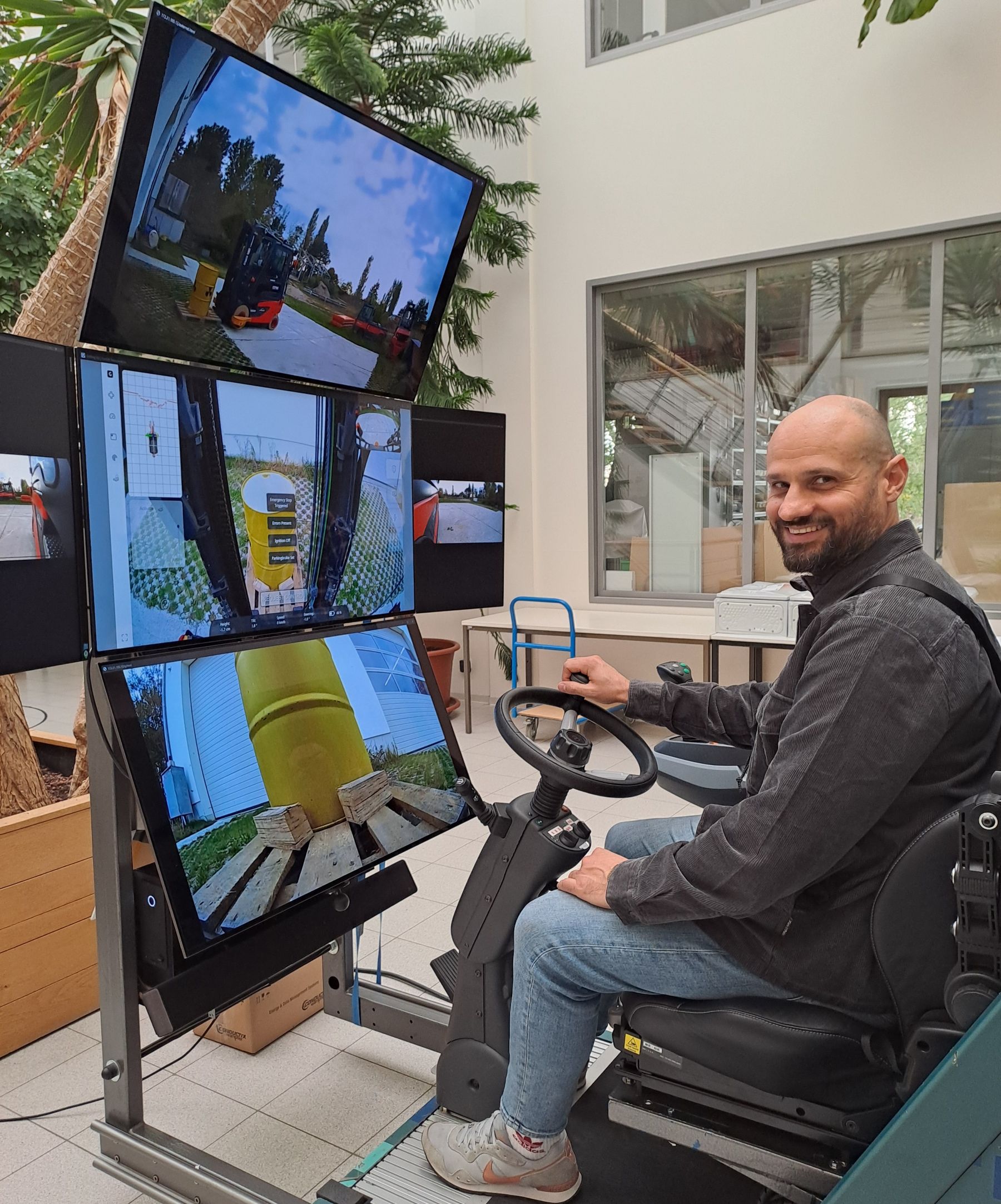 autonom gesteuerten Lindegabelstapler