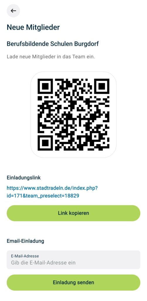 QR Code Stadtradeln